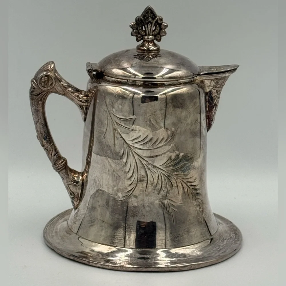 Antique World Silver Plate Co Triple Plated Detailed Creamer #400